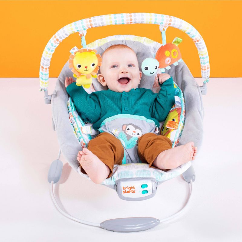 Bright Starts Cradling Baby Bouncer - Whimsical Wild, 3 of 17