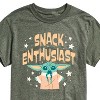Men's - Star Wars - The Mandalorian Snack Enthusiast Grogu Short Sleeve Graphic T-Shirt - 2 of 4