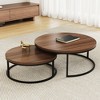 Gaoyangjiaju 31.5 in. nestable round coffee table - 3 of 4
