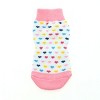 Doggie Design Non-Skid Dog Socks - Pink and White Hearts - 3 of 3