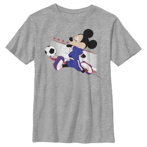 Boy's Disney Mickey Mouse Soccer Japan T-Shirt - 1 of 4
