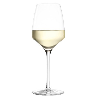 Set of 4 Clear Crystal White Wine Glasses