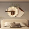 Moda Furnishings Sandstone Double-Disc Wall Art - Handmade Sculpture, for Living Room Bedroom Hallway - 3 of 4