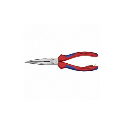Knipex  Long Nose Plier,8" L,Serrated 26 22 200 T BKA