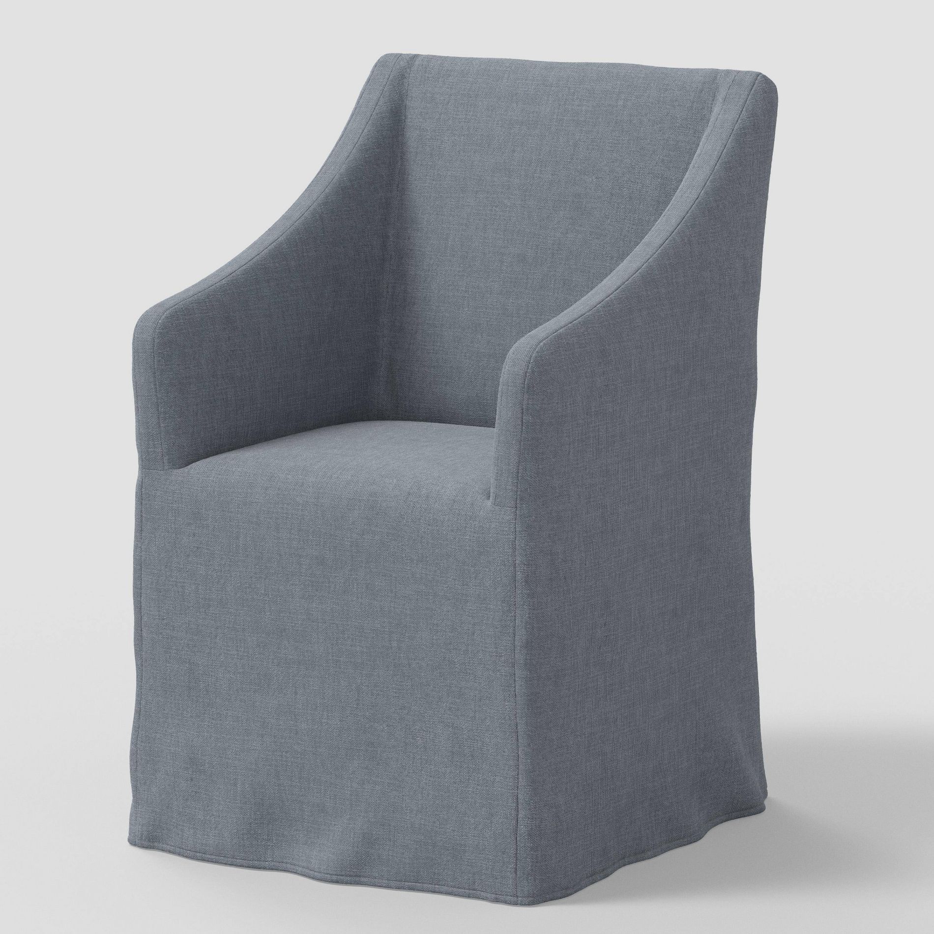 Replacement Slipcover Only for Sloped Arm Dining Chair in Performance Textured Weave River - Threshold™