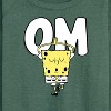 Women's - SpongeBob SquarePants - Yoga Pose Lightweight French Terry Wide Neck Long Sleeve Shirt - 2 of 4