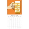 2026 Square Wall Calendar, Beer Signs, 16-Month Funny Corner Theme with 180 Reminder Stickers (12x12 In) - 3 of 4