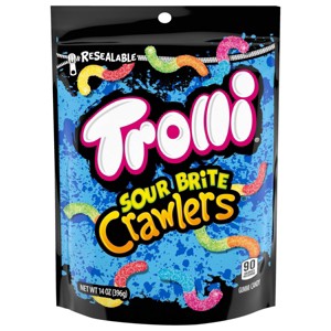 Trolli Candy Sour Brite Crawlers Fruit Punch - 14oz - 1 of 4