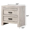 NicBex Nightstand with Drawers,Modern Side Table with Pulls and Wood Frame,Bedside Table for Bedroom,Living Room - 3 of 4