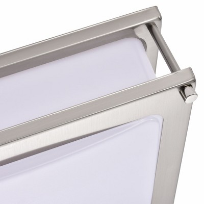 Brushed Nickel 15.75" LED Flush Mount Light with Acrylic Diffuser