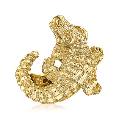 Ross-Simons Italian 18kt Yellow Gold Alligator Ring