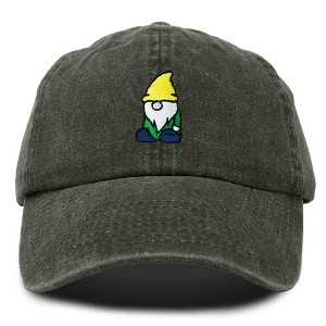 Dalix Gnome Embroidered Cotton Baseball Cap Adjustable Dad Hat Mens - 1 of 4
