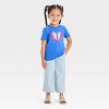 Toddler Girls' Americana Butterfly Graphic T-Shirt - - Cat & Jack™ Blue - 4 of 4