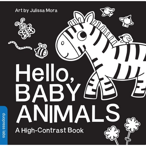 Animals High Contrast Baby Cards in Black and White Printable