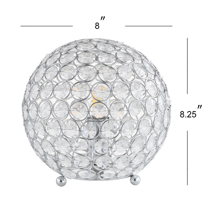 8.25&#34; Acrylic/Metal Gemma Table Lamp (Includes LED Light Bulb) Clear - JONATHAN Y, 5 of 6