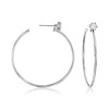 Ross-Simons Italian .50 ct. t.w. CZ Jewelry Set: Stud Earrings and Hoop Jackets in Sterling Silver - 3 of 4