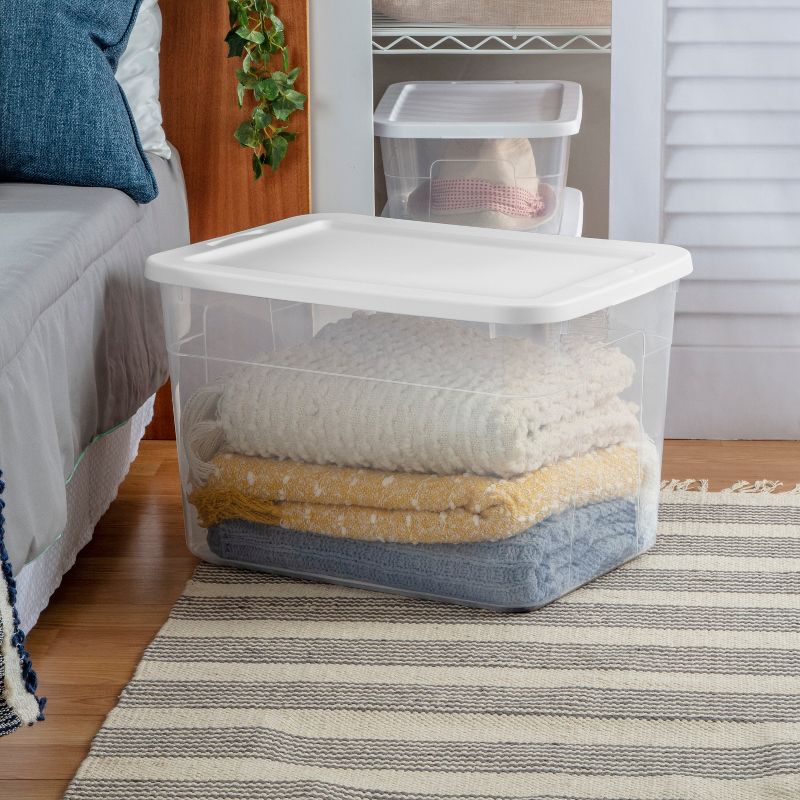 70qt Clear Storage Box with White Lid - Room Essentials&#8482;, 5 of 6