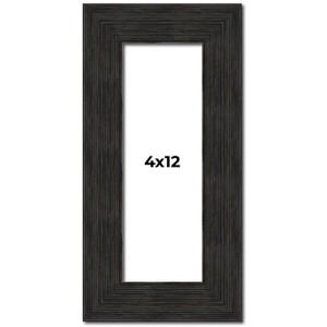 PosterPalooza | Panoramic Contemporary Black Picture Frame - UV Acrylic, Foam Board Backing, Hanging Hardware - 1 of 4