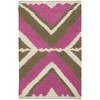 Hauteloom Wiley Magenta&Brown Wool Rug - 4 of 4