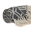 Parkland Collection,Kat Casual Gray 52" X 67" Woven Handloom Throw - 4 of 4