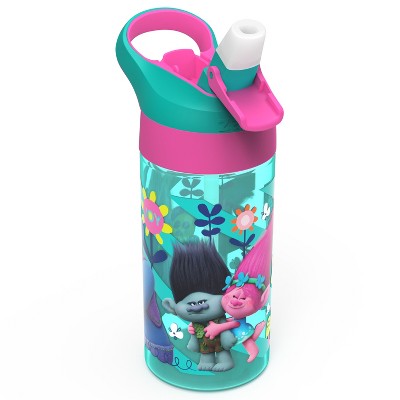 Trolls 17.5oz Plastic Water Bottle Blue/Pink - Zak Designs