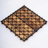 Bliss Outdoors Hardwood 6-Slat Interlocking Wood Deck Tiles, Natural, Set of 30 - 4 of 4
