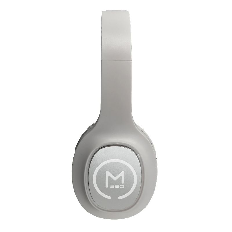 Morpheus 360 Tremors HP4500W Wireless On-Ear Headphones - Bluetooth 5.0 Headset with Microphone, White with Silver Accents, 3 of 5