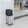 iTouchless Dual Push Door Kitchen Trash Can with Wheels and Odor Filter 18 Gallon Rectangular Stainless Steel - 4 of 4