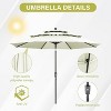 Ainfox 10FT 3 tier vented Outdoor Table Umbrella with Push Button Tilt - 3 of 4