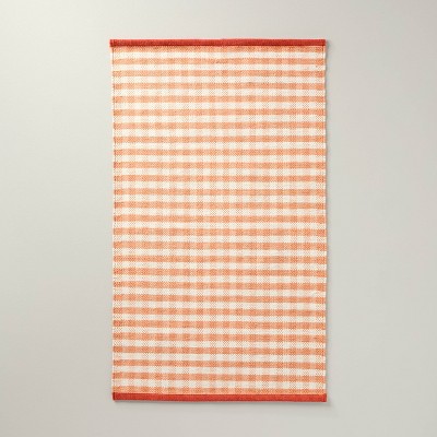 30"x50" Gingham Check Indoor/Outdoor Handmade Accent Rug - Hearth & Hand™ with Magnolia