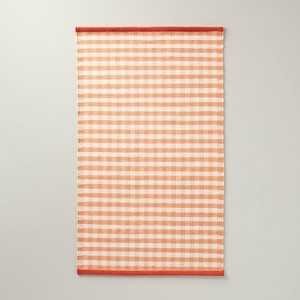 30"x50" Gingham Check Indoor/Outdoor Handmade Accent Rug - Hearth & Hand™ with Magnolia - 1 of 4