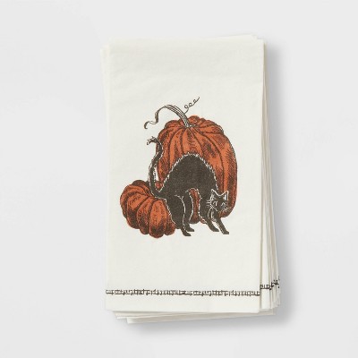 16pk Halloween Paper Cat Guest Towels - Threshold™