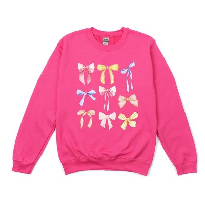 Simply Sage Market Women's Graphic Sweatshirt Coquette Bow Chart