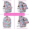 CLUB LIBBY LU Empowerment Heart Love Backpack Set for Girls, 16 inch, 6 Pieces - Includes Foldable Lunch Bag, Water Bottle, Scrunchie, & Pencil Case - 4 of 4