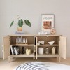 GDFStudio Bernal Modern 60" Wood Storage Cabinet with Adjustable Shelves - 2 of 4