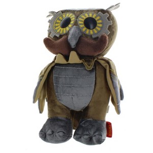Crowded Coop, LLC WhimWham 8" Plush, Owl Mustache Steampunk - 1 of 2