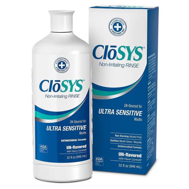 CloSYS Ultra-Sensitive Rinse Unflavored Mouthwash - 32 fl oz, 1 of 5