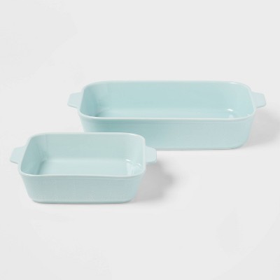 Mason Craft & More 3PC White Ceramic Bakeware Set