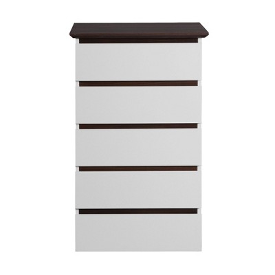 VANIRROR 5- Drawer Dresser & Chest Storage Organizer Unit Commode Bedroom Dresser