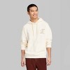 Men's Regular Fit Hooded Pullover Sweatshirt - Original Use™ Light Ivory - 2 of 3