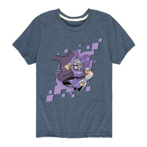 Boys' - Teenage Mutant Ninja Turtles - Shredder Pixels Short Sleeve Graphic T-Shirt - 1 of 4
