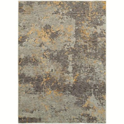 Oriental Weavers Evolution 8025B Grey/ Gold Indoor Area Rug - 1'10" x 3'2"