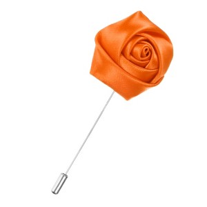 Unique Bargains Wedding Groom Boutonnieres Rose Flower Lapel Pins for Men 1 Pc - 1 of 4