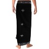 LA LEELA Men's Beachwear Cover Up For Men Swimwear Pareo Wrap Summer Long Casual Embroidery Vacation Sarongs Lava Lava Cover-Up One Size Kohl - 3 of 4