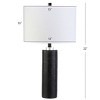 JONATHAN Y 27" Marble/Crystal Brooks Table Lamp (Includes LED Light Bulb) Black: Linen Shade, Brass Base, UL Listed - 4 of 4