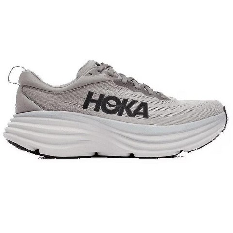HOKA Bondi 8 Running Shoes for Men Sharkskin/Harbor Mist Size 10.5