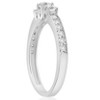 Pompeii3 1/2ct 3-Stone Round Diamond Ring 14K White Gold - 2 of 4