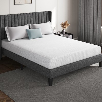Yaheetech 8 Inch Gel-Infused Memory Foam Mattress with 3 Foam Layers for Bedrooms