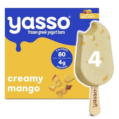 Yasso Frozen Greek Yogurt Mango and Cream Bars - 14oz/4ct