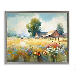 Stupell Industries Barn in Meadow Painting, 31" x 25" - 1 of 4